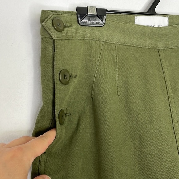 𝅺CURRENT Elliot khaki straight leg linen blend pants - Picture 4 of 9